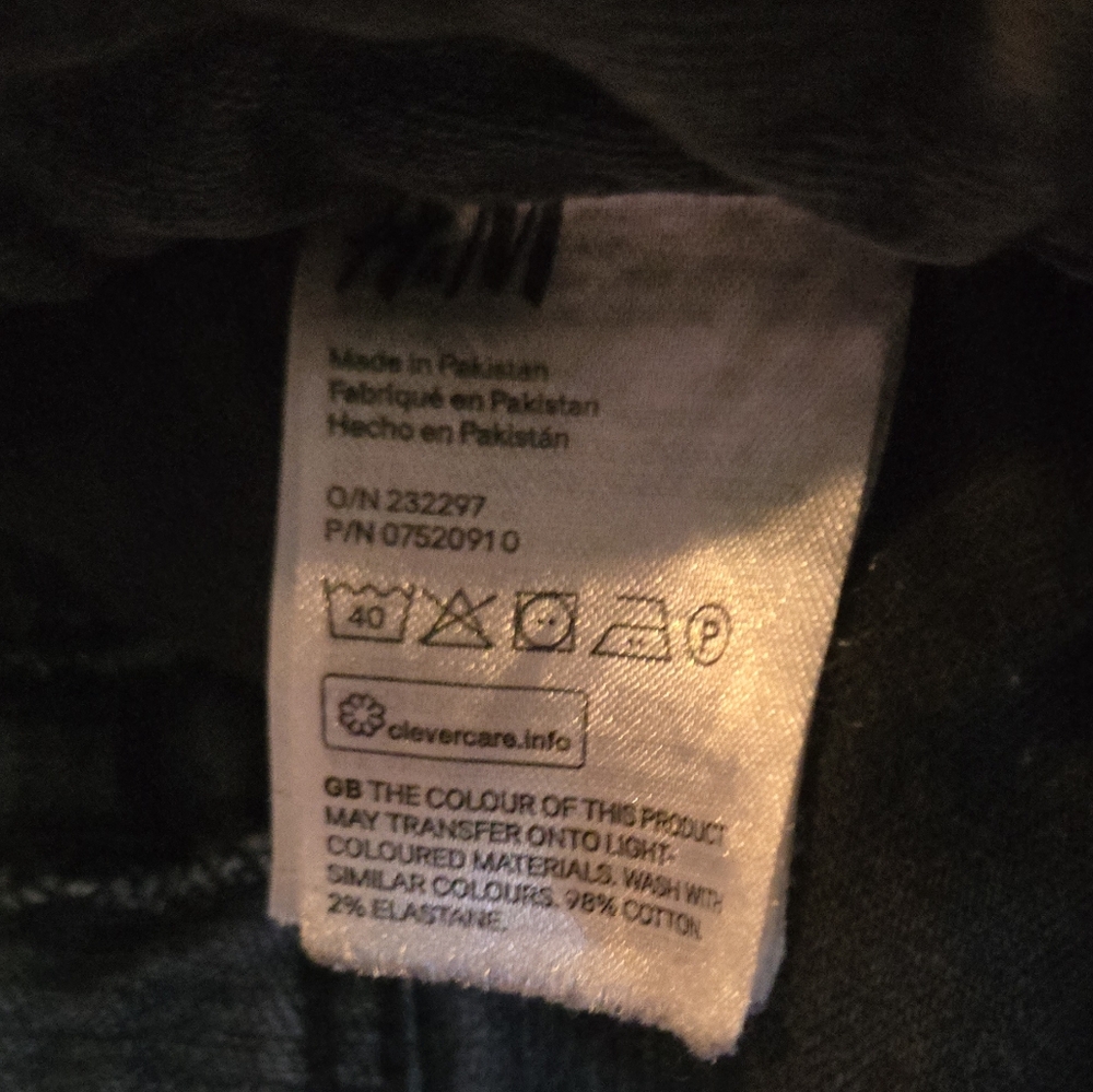 & Denim Men's Slim Straight Jeans Gray/black Sz32 - Picture 7 of 9